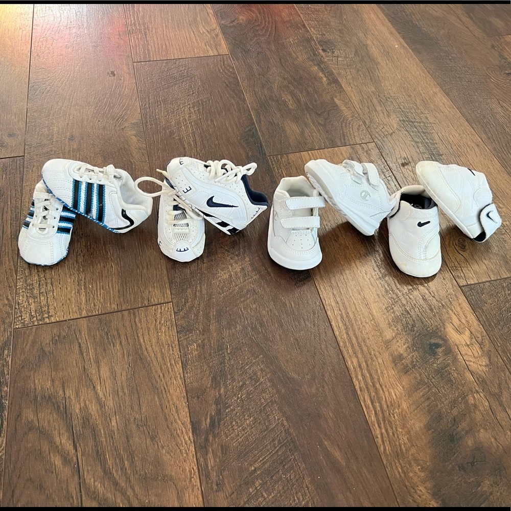 Crib Baby First Walker Shoes - Nike, Champion, Adidas Hard and Soft Bottoms